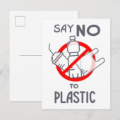 Zeg nee tegen plastic briefkaart (Voorkant / Achterkant)