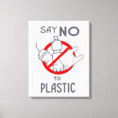 Zeg nee tegen plastic canvas afdruk (Voorkant)