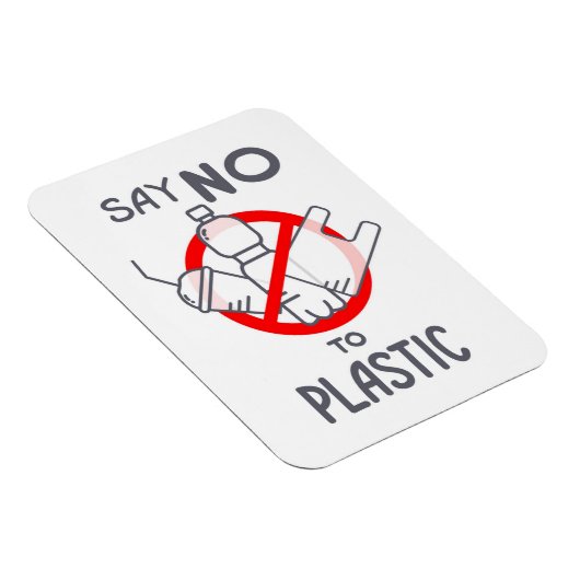 Zeg nee tegen plastic magneet (Rechterzijde)