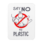 Zeg nee tegen plastic magneet (Verticaal)