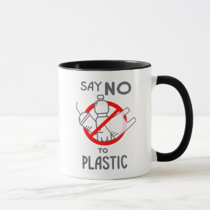 Zeg nee tegen plastic mok