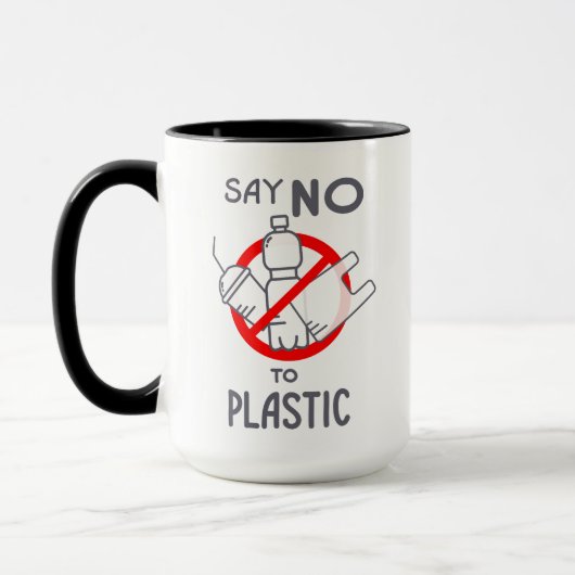 Zeg nee tegen plastic mok (Links)