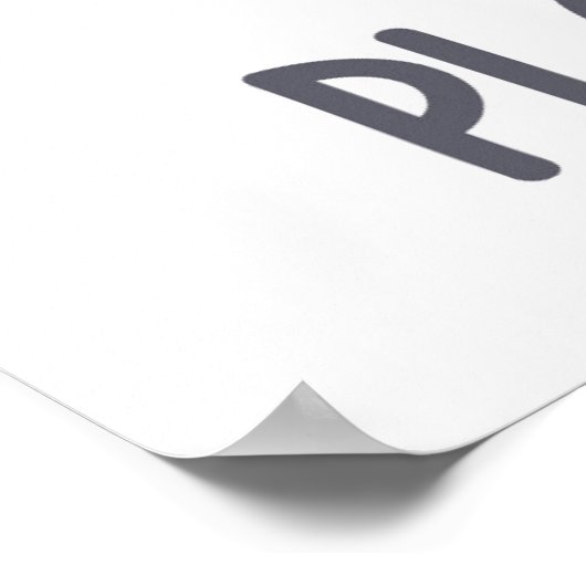 Zeg nee tegen plastic poster (Hoek)