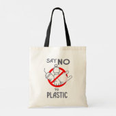 Zeg nee tegen plastic tote bag (Achterkant)