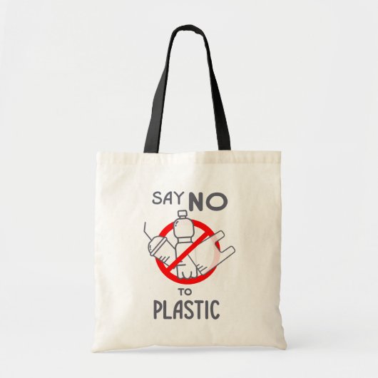 Zeg nee tegen plastic tote bag (Voorkant)
