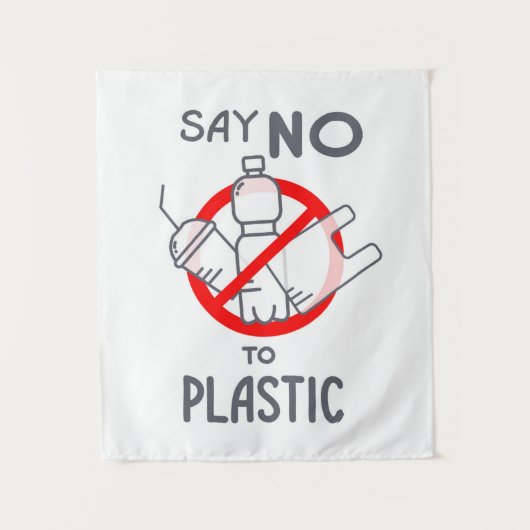 Zeg nee tegen plastic wandkleed (Voorkant)