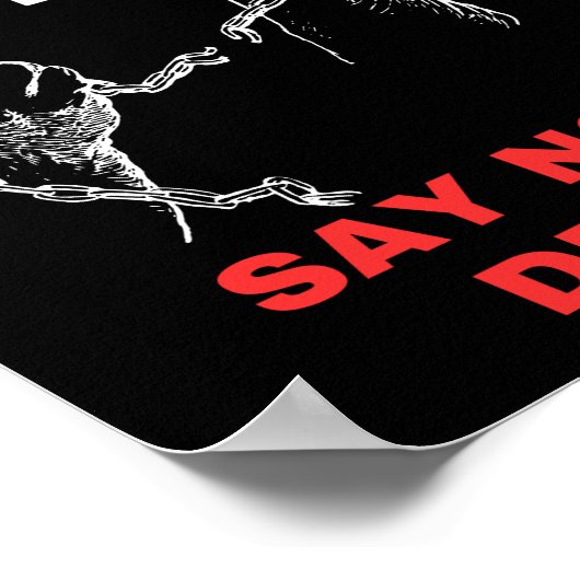 Zeg NEE tegen Poster voor drugspreventie (Hoek)