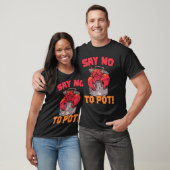 Zeg nee tegen pot grappig zeg nee tegen pot rivier t-shirt (Unisex)