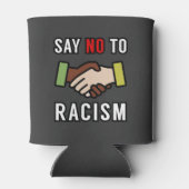 Zeg nee tegen racisme blikjeskoeler (Achterkant)