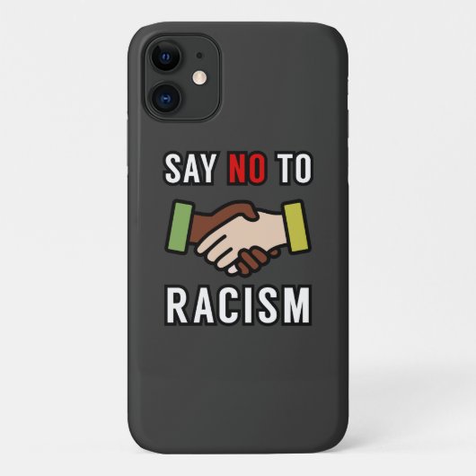 Zeg nee tegen racisme Case-Mate iPhone case (Achterkant)