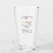 Zeg nee tegen racisme glas (Achterkant)