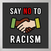 Zeg nee tegen racisme poster (Voorkant)