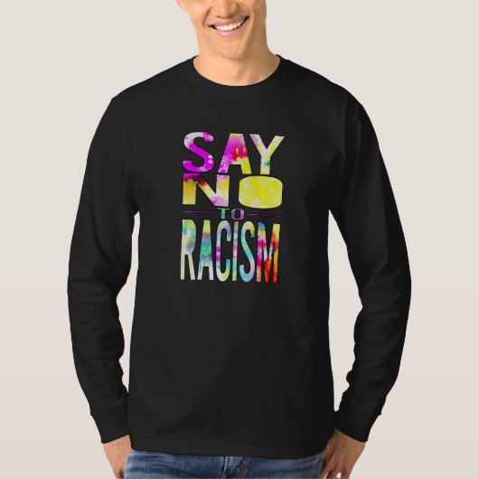 Zeg Nee tegen Racisme Premium T-shirt (Voorkant)