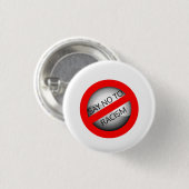 Zeg nee tegen racisme ronde button 3,2 cm (Voorkant /achterkant)
