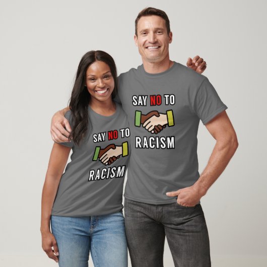 Zeg nee tegen racisme t-shirt (Unisex)