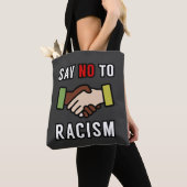 Zeg nee tegen racisme tote bag (Dichtbij)