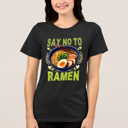 zeg nee tegen ramen Tri-Blend shirt (Voorkant)
