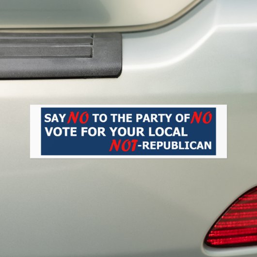 Zeg nee tegen republikeinen bumpersticker (Op auto)