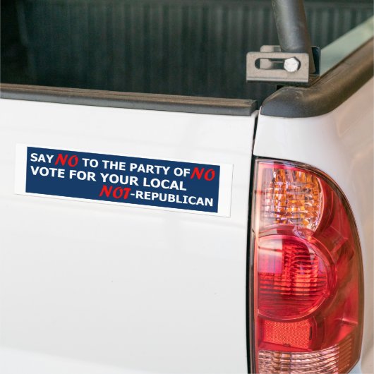 Zeg nee tegen republikeinen bumpersticker (Op Truck)