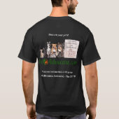 Zeg nee tegen S paw design licht paarse T-shirt (Achterkant)