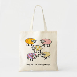 Zeg "NEE" tegen saaie schapenzak. Tote Bag