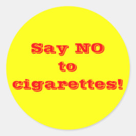 Zeg nee tegen sigaretten - Sticker