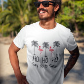 Zeg nee tegen Snow Funny Beach Christmas Flamingo' T-shirt