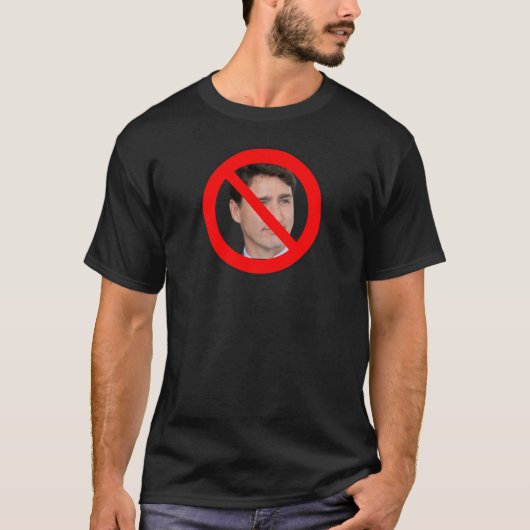 Zeg nee tegen Trudeau | Canadese politieke humor T-shirt (Voorkant)