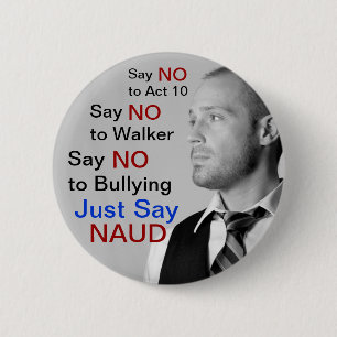 Zeg nee tegen Walker. Zeg gewoon NAUD. Ronde Button 5,7 Cm