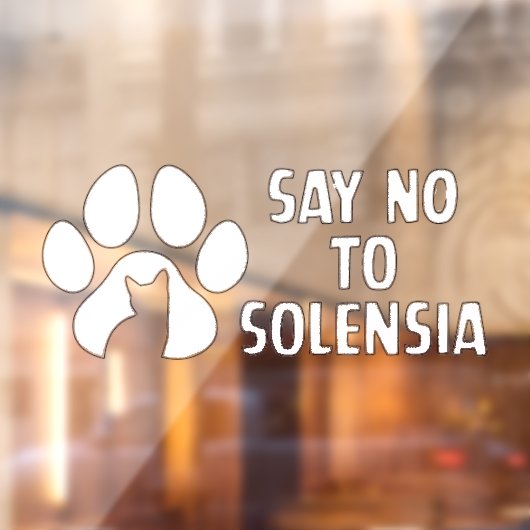 Zeg nee tegen wit raamsticker (Vel 2)