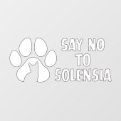 Zeg nee tegen wit raamsticker (Vel)