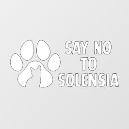 Zeg nee tegen wit raamsticker