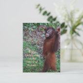 Zeg Neen tegen Bullies met Krista orangutan Briefkaart (Staand voorkant)