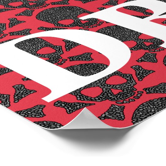 Zeg Neen tegen Geneesmiddelen met Illustratie van  Poster (Hoek)