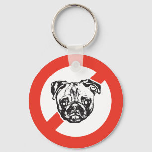 Zeg Neen tegen Pugs Sleutelhanger