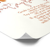 Zeg niet baby earth tone boho waterverf regenboog poster (Hoek)