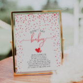 Zeg niet Baby Game Baby shower Sign Digitale Print