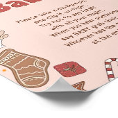 Zeg niet Baby Groovy Christmas Baby shower Game Poster (Hoek)