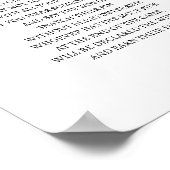 Zeg niet Baby Halloween Baby shower Game Poster (Hoek)