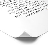 Zeg niet Baby Herfst pompoen Baby shower spel Poster (Hoek)