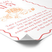 Zeg niet Baby, lokaal geteeld Baby shower spel Poster (Hoek)