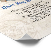 Zeg niet dat baby Ahoy een jongen nautisch thema i Poster (Hoek)