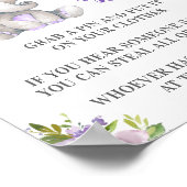 Zeg niet dat Baby Pin Game Elephant Baby Girl Show Poster (Hoek)