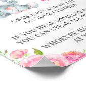 Zeg niet dat Baby Pin Game Elephant Baby Girl Show Poster (Hoek)