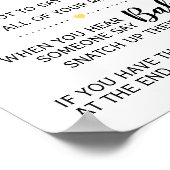 Zeg niet dat baby showers van baby zonnebloemen te poster (Hoek)