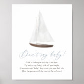 Zeg niet dat er een Baby Sign Nautical Sailboat Ba Poster (Voorkant)