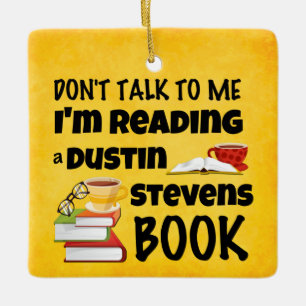 Zeg niet dat ik een Dustin Stevens Book Ceram lees Keramisch Ornament