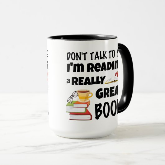 Zeg niet dat ik een geweldig boek lees mok (Voorkant rechts)