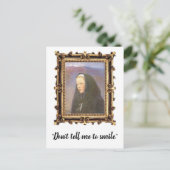 "Zeg niet dat ik moet glimlachen" Feministisch Bri Briefkaart (Staand voorkant)