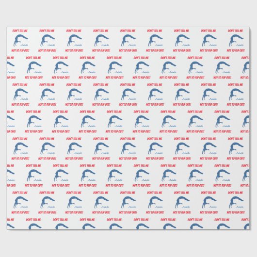 Zeg niet dat ik niet moet wegdraaien! Gymnastics F Cadeaupapier (Vlak)